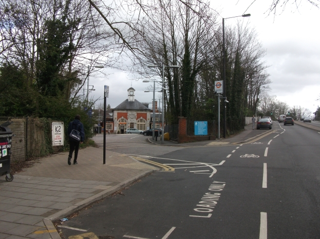 Hatch End Station approach 2013